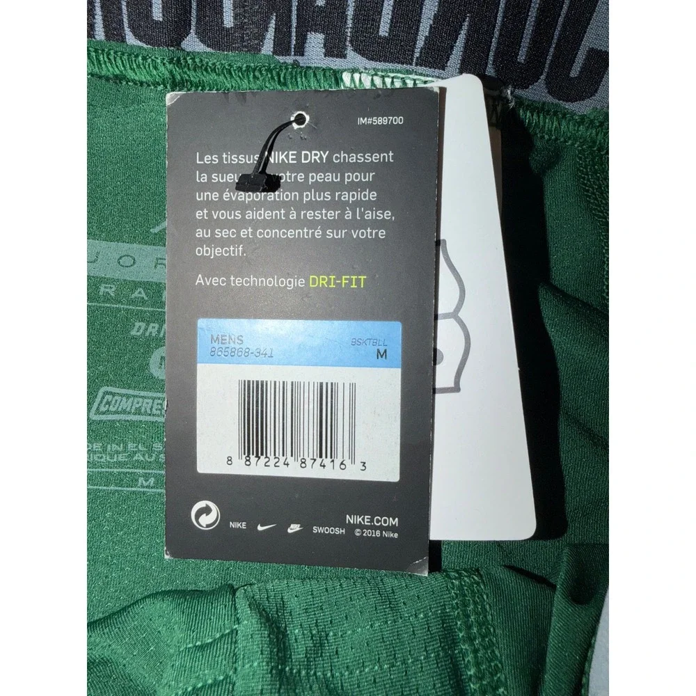 Jordan Training Dri-FIT Compression Tights Mens Medium Green Leggings 885868  N2